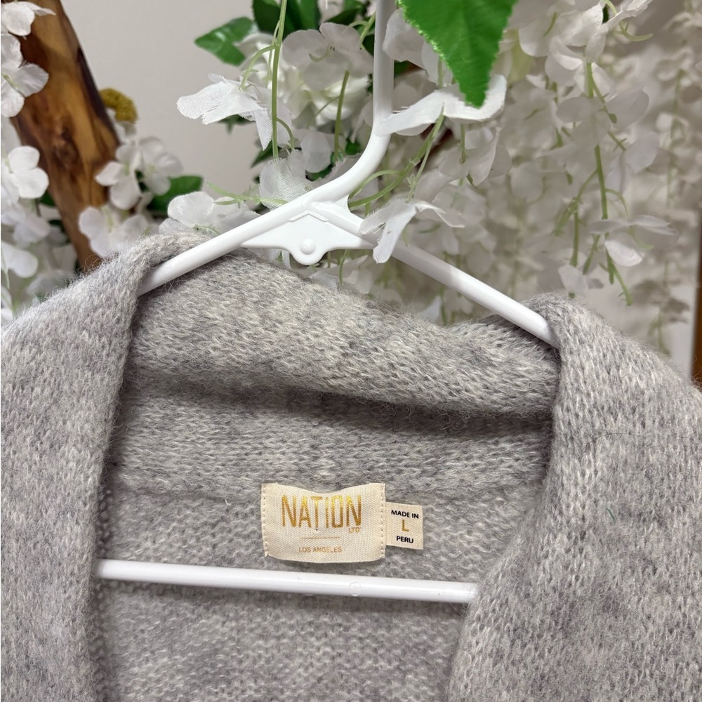 Nation LTD Heather Gray Women's Cardigan - Picture 3 of 7